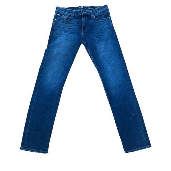 7 For All Mankind Slimmy Straight Jeans - 33 - Picture 1 of 9